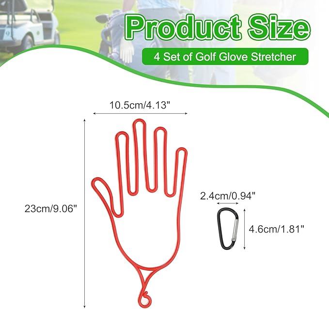 PATIKIL Golf Gloves Stretcher,Plastic Keeper Support Rack Holder Dryer Hanger Frame with Hanging Hooks