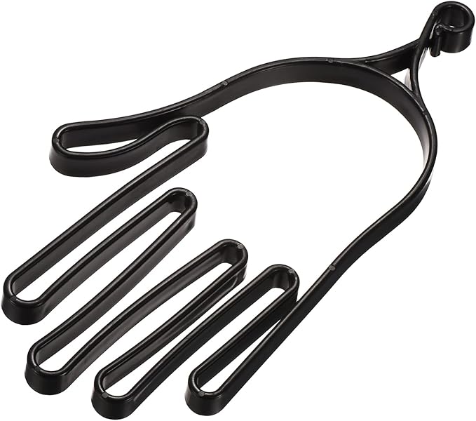 PATIKIL Golf Gloves Stretcher, 1 Pack Plastic Keeper Support Rack Holder Dryer Hanger Frame for Sports Gloves Maintenance, Black