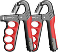 Grip Strength Trainer, 5-100KG (11-220 LB) Adjustable Resistance Forearm Hand Gripper Strengthener with Counter, Hand Wrist Exercise Workout Equipment for Home/Office Gym