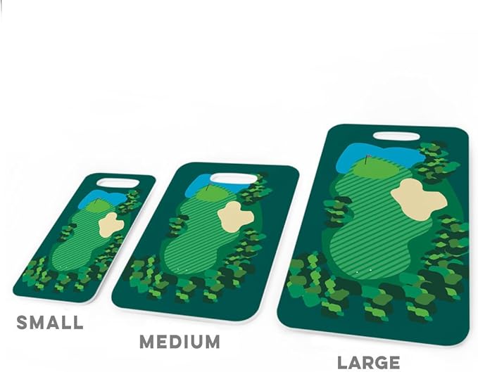 ChalkTalkSPORTS Golf Luggage & Bag Tag | Golf Course | No Personalization on Back | Large