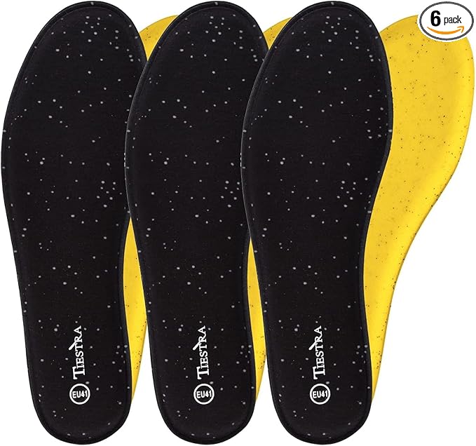 3 Pair -Shoe Inserts for Womens Memory Foam Insoles,Replacement Insoles for Work Boots Running Shoes, Cushion Shock Absorbing for Foot Pain Relief, Comfort Breathable Inner Soles Black 39EU,US8