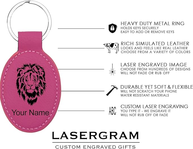 LaserGram Oval Keychain, Water Polo, Personalized Engraving Included