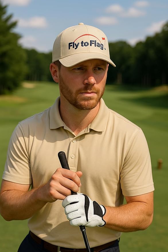 ¡That´s What Golf it´s All About! Premium White Golf Cap, 3D Embroidered Logo, one Size fits All, Absorbent Band.D Embroidered Logo, one Size fits All, Absorbent Band.