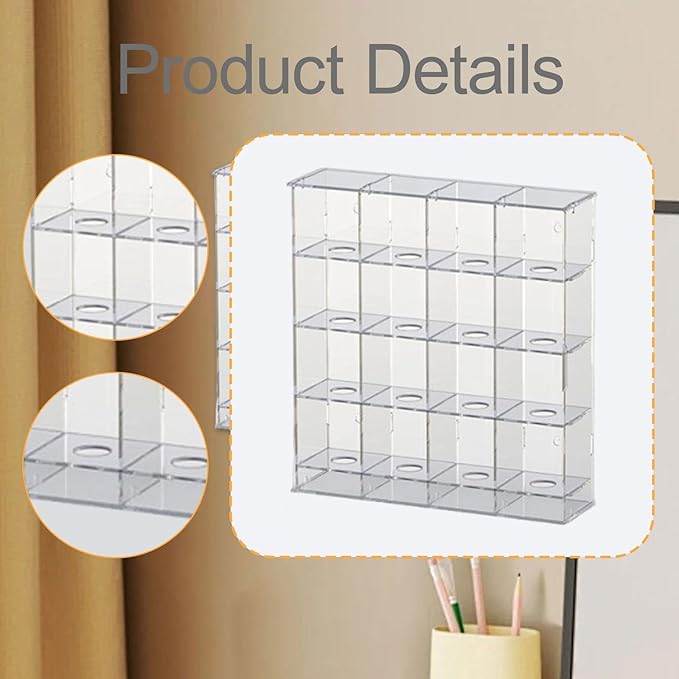 Acrylic Golf Ball Display Rack Storage Holder Case Collection Practical Clear Golfball Supplies Wall Mounted Golfball Holder