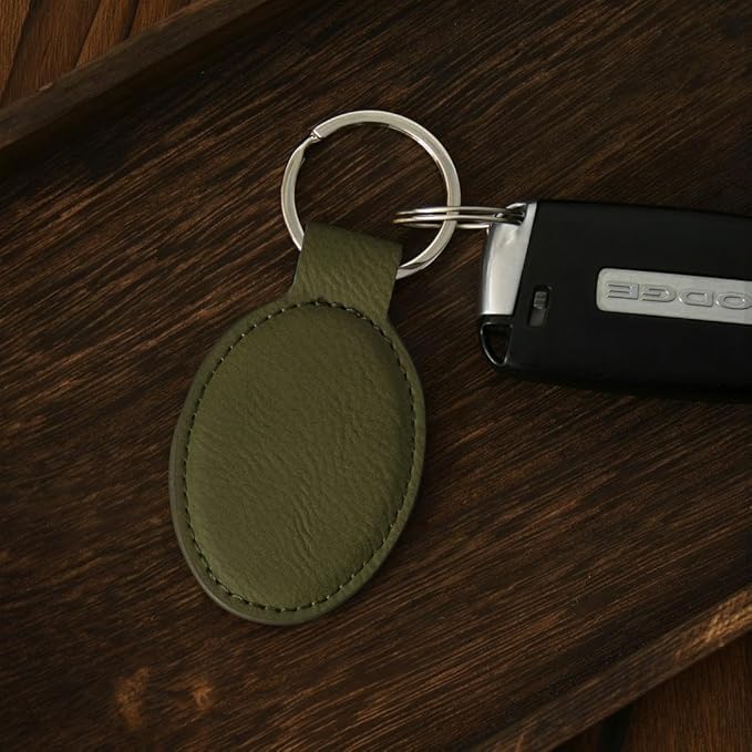 LaserGram Oval Keychain, Water Polo, Personalized Engraving Included