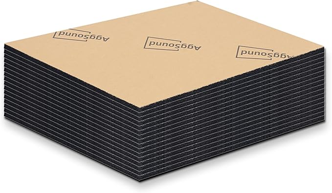 Sound Deadening Mat 157mil(4 mm) 55.41sqft - Closed Cell Foam Car Sound Deadening Material - Self-Adhesive Hood Insulation Heat Shield Auto Sound Dampening