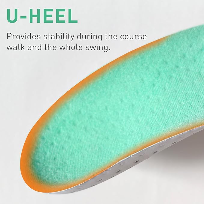 Insoles for Golf Men's Shoes Replacement, Footwear Inserts for Arch Support Inserts to Help Reduce Fatigue Cushion Shock Absorbing (Men 12-14)