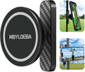 Magnetic Golf Cart Phone Holder Mount, N52 Super Strong Magnet - 360° Rotation Metal Golf Accessories, Compatible with MagSafe iPhone 17 16 15 14 13 12 & All Phones(Black)