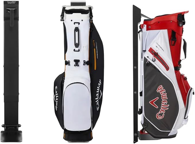 Wall Mount Golf Bag Stand for Storage, Golf Storage Organizer for Garage, Club Dock for Golfing Bag - Regular