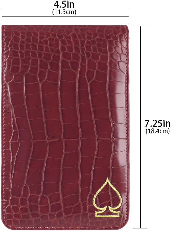 Craftsman Golf Crocodile Pattern Golf Scorecard Holder and Yardage Book Cover Case Protector Also Accept Custom Order with Your Name Stitched Customization Version