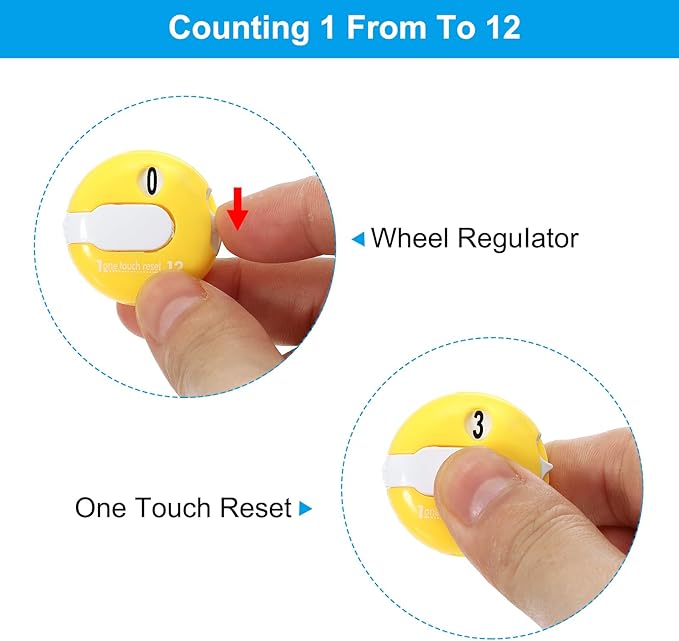 PATIKIL Golf Score Counter, Mini Golf Shot Stroke Attachment Counter Clicker Clip for Golfers Glove Hat
