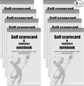 Glenmal 8 Pcs Golf Yardage Book with Golf Scorecard Book Notebook Pocket Size, Journal, Log Book, Score Book, Notepad for Golfers Men Women Golfing Game Scorebook Supplies