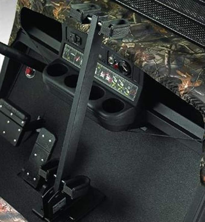 Universal Golf Cart & UTV Adjustable Stand Up Gun Rack, Vertical Two Gun Holder