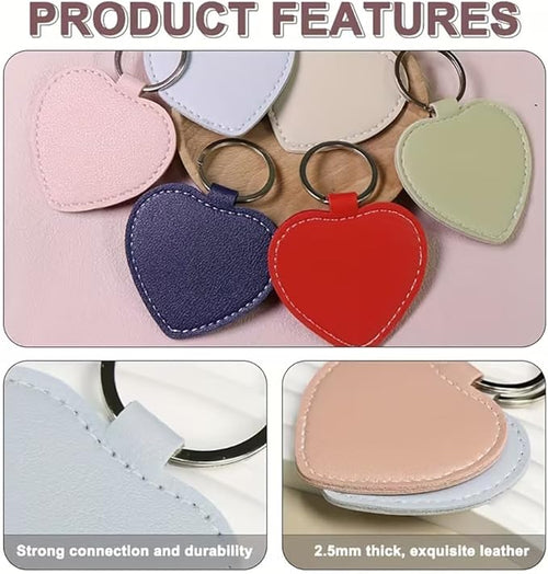 10Pack Personalized Leather Keychain Bulk, Custom Handmade Leather Key Chain Ring for Men/Women/Company Events