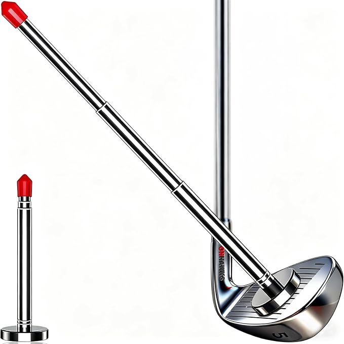 Golf Alignment Rods-Club Alignment Sticks with Telescopic Magnetic Corrector Trainer Aid Tools Help Visualize and Align Your Golf Shots Club,Swing Aim Practice Accessories Golf Gifts