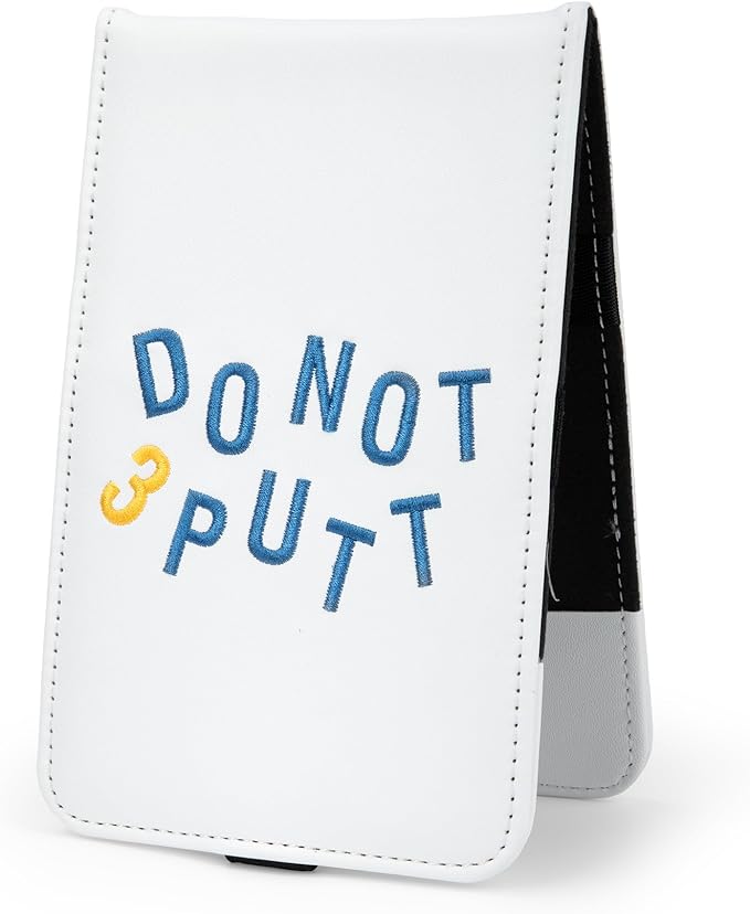 Leather Golf Scorecard Holder - Golf Scorecard & Yardage Book Holder Cover Universal Fit for Scorecard, Golf Accessories Fit for Most Back Pocket Golf Gifts