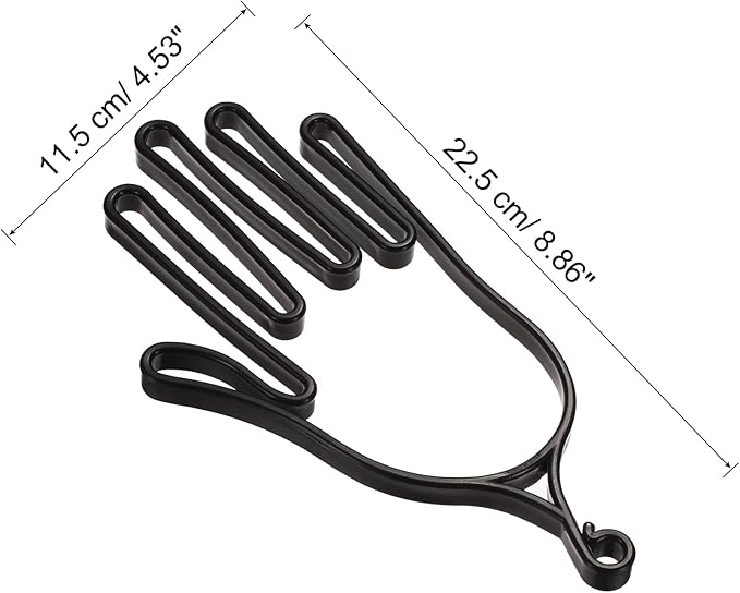 PATIKIL Golf Gloves Stretcher, 1 Pack Plastic Keeper Support Rack Holder Dryer Hanger Frame for Sports Gloves Maintenance, Black