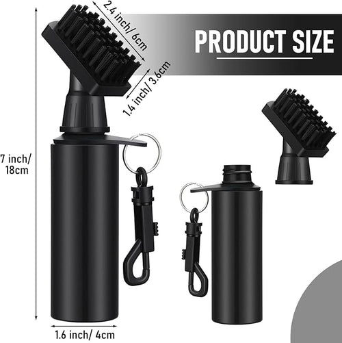 2 Pack Club Cleaner Groove Tube Golf Brush With Leakproof Reservoir, Squeeze Bottle for Easy Cleaning, 7 Inches Tall
