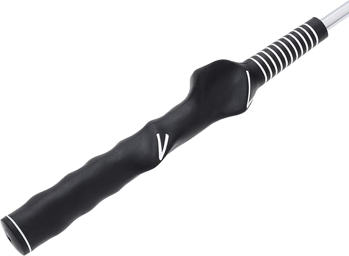 Mile High Life Golf Tempo Trainer | Golf Grip Trainer | Golf Swing Training Aid | Two Weight Configuration Options | for Right-Handed Golfer