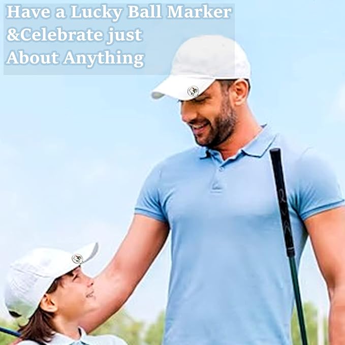 FINGER TEN Golf Ball Marker with Hat Clip Markers Assorted Patterns Value Gift Set Mark Golf Divot Tool Accessories for Men Women Kids