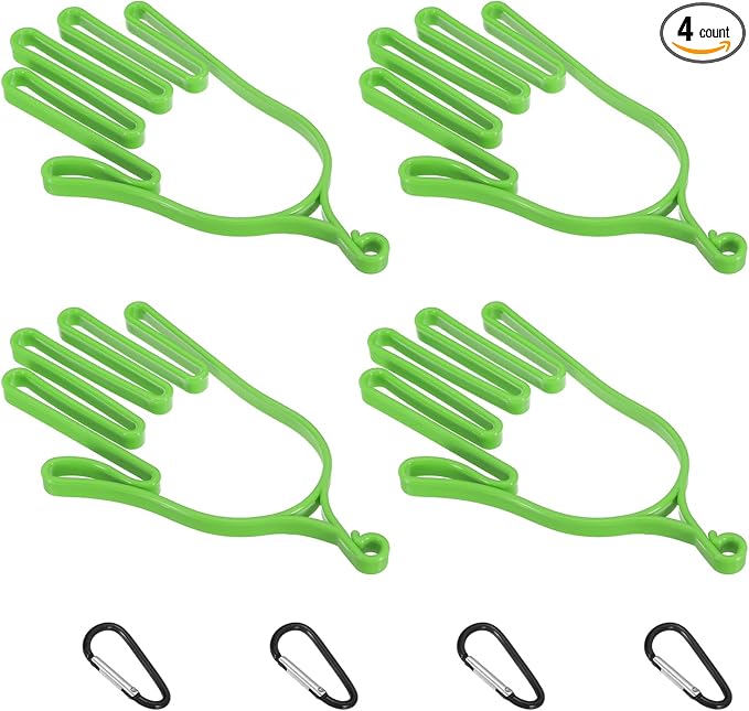 PATIKIL Golf Gloves Stretcher,Plastic Keeper Support Rack Holder Dryer Hanger Frame with Hanging Hooks