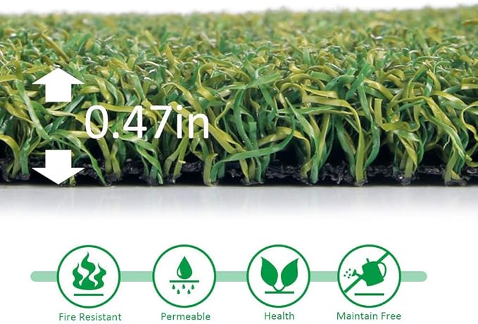 Petgrow Pro Putting Green Golf Artificial Grass Turf 3FTX45FT， Indoor Outdoor Golf Training Mat, Synthetic Fake Grass for Baseball Football Gym Sports