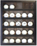 Golf Ball Shadowbox Display Case | 12 Ball & 25 Ball Options | Glass Front Door