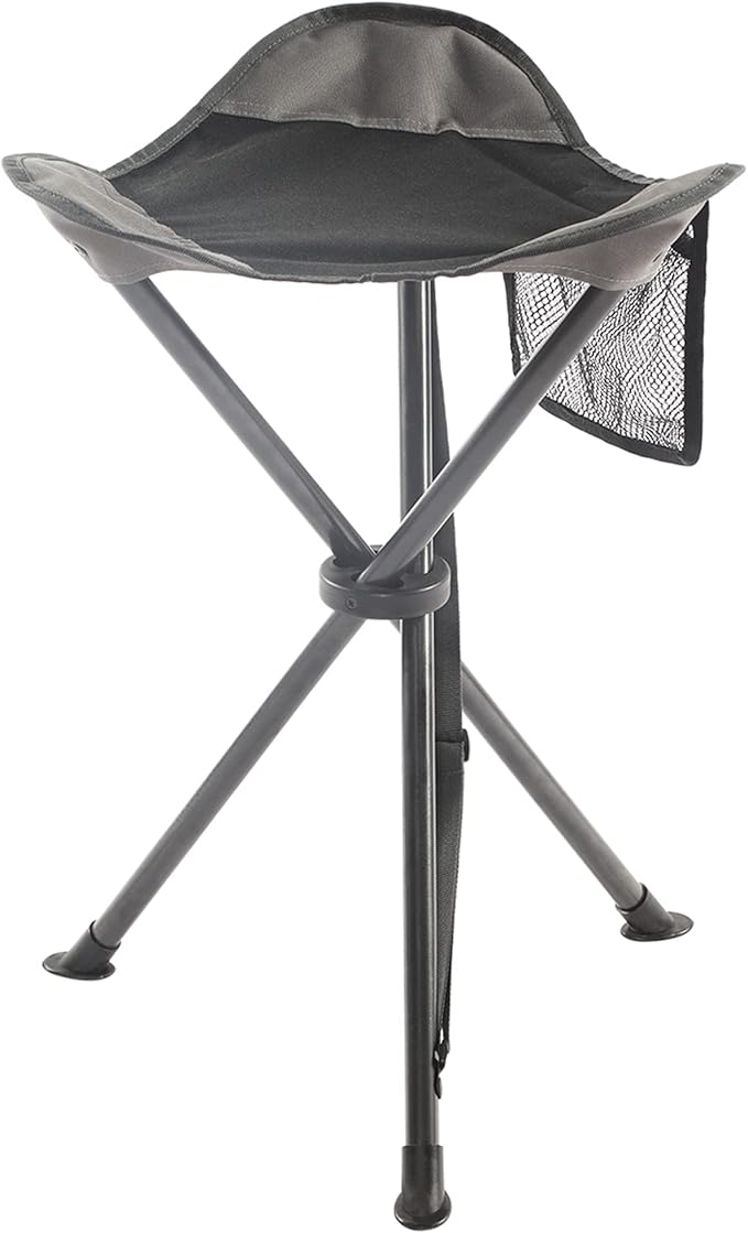 Portal Tall Folding Tripod Stool for Outdoor Camping Walking Hunting Hiking Fishing Travel, Support 225 lbs
