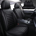 Leather Car Seat Covers for Volkswagen Golf Alltrack 2017-2019,Car Seat Covers Full Set,Seat Covers with Safety,Waterproof Seat Cover Compatible Airbag(5pcs Black Standard)