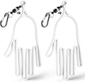 FINGER TEN Golf Gloves Stretcher Universal with Strong Magnetic Carabiner Clip 2 Pack, Durable Glove Support Plastic Holder Hanger Keeper Dryer, Size Large XL for Men Women