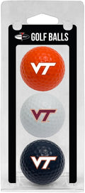 Team Golf NCAA Regulation Size Golf Balls, 3 Pack, Full Color Durable Team Imprint