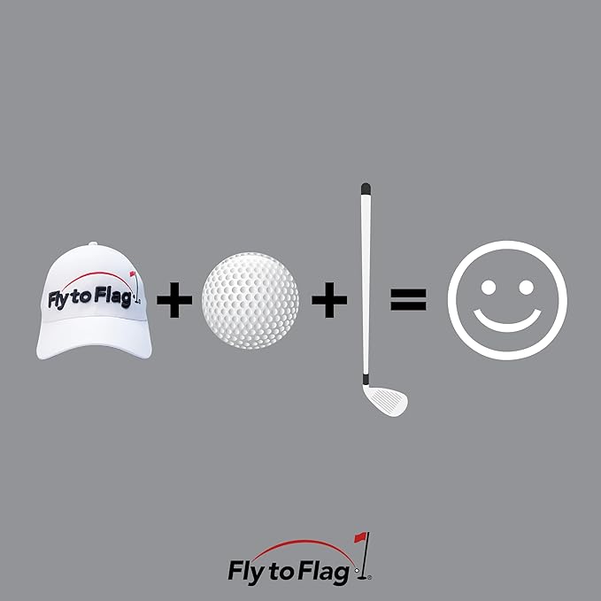 ¡That´s What Golf it´s All About! Premium White Golf Cap, 3D Embroidered Logo, one Size fits All, Absorbent Band.D Embroidered Logo, one Size fits All, Absorbent Band.