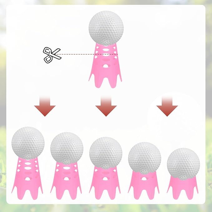 Golf Simulator Tees - Plastic Golf Tees Use for Home & Outdoor & Indoor Driving Range & Winter Turf