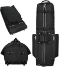 CaddyDaddy Constrictor Soft-Sided Golf Travel Bag Cover with Thick Dense Foam Padded Top 1 Year Full Travel Bag Replacement Coverage | Wheels & Lockable Zippers Case for Transporting Clubs on Airlines