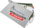 Swing Minder Golf Reference Cards - Step-by-Step Instructions for 33 of Golf's Hardest Shots - Ideal Golf Gifts for Men or Golf Bag Accessories - Waterproof PVC and Sturdy Carabiner for Easy Use
