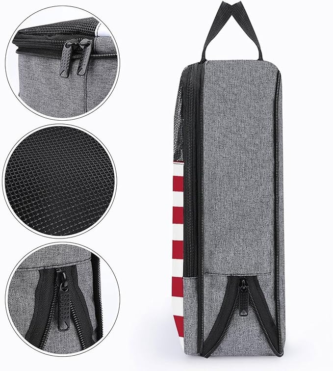 Golf Shoe Dust Bags for Man and Women Reusable Portable Shoe Bag American USA Flag Travel Gym Sneaker Bags