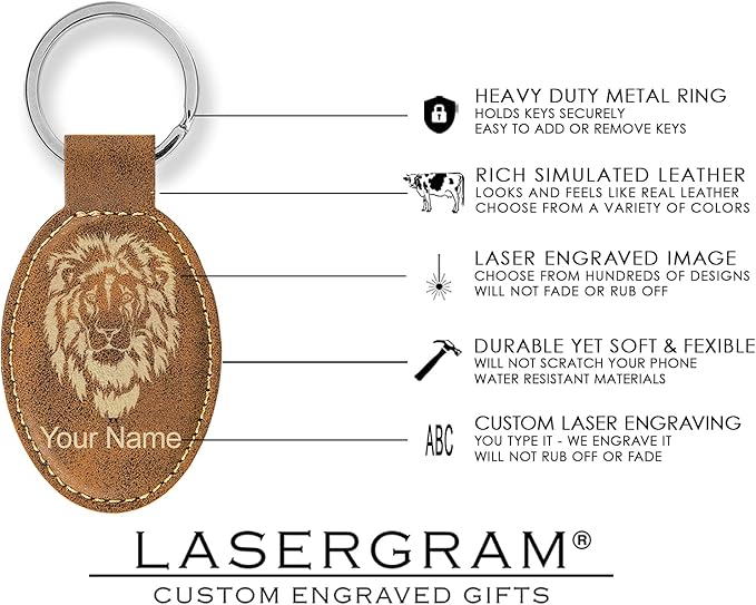 LaserGram Oval Keychain, Water Polo, Personalized Engraving Included