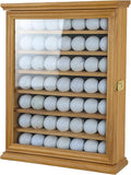 Premium 'Hole in One' Golf Ball Display Case - Exceptional Craftsmanship, Elegant Home Decoration, and Ideal Gift for Golf Enthusiasts Natural Color