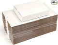 9x6.5x1.75 Small Shipping Boxes Set of 40, 3 Layers E Watts White Corrugated Cardboard Box Mailers for Mailing, Moving, Business Packing