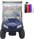 Sun Shield Golf Cart Sun Shade Cover – UV Blocker Visor for Golf Cart, ATV, UTV, Auto – Easy Peel & Stick Mesh Screen – Reversible – Trim to Fit – White
