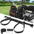 Golf Cart Rear Seat Bag Holder Bracket Attachment for Most 2+2 Golf Cart Rear Seat with 1 Inch Square Tube, No Drilling Golf Cart Bag Attachment for EZGO Club Car Yamaha Golf Carts, Metal / Stable