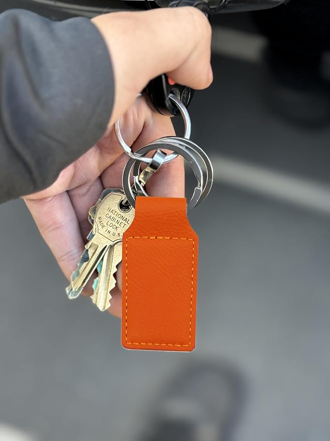 LaserGram Rectangle Keychain, Disc Golf, Personalized Engraving Included