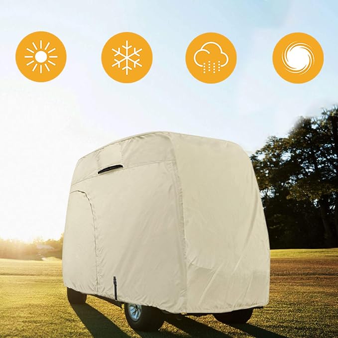 Explore Land Waterproof Golf Cart Cover Universal Fits for Most Brand 2/4/6 Passenger Car