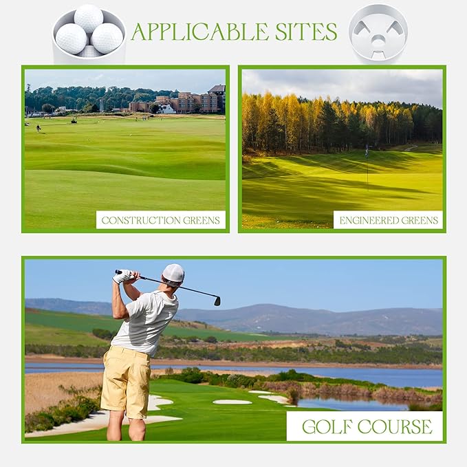 Leitee Golf Hole Cup Practice Putting Green Hole ABS Plastic Golf Putting Cup for Outdoor Backyard