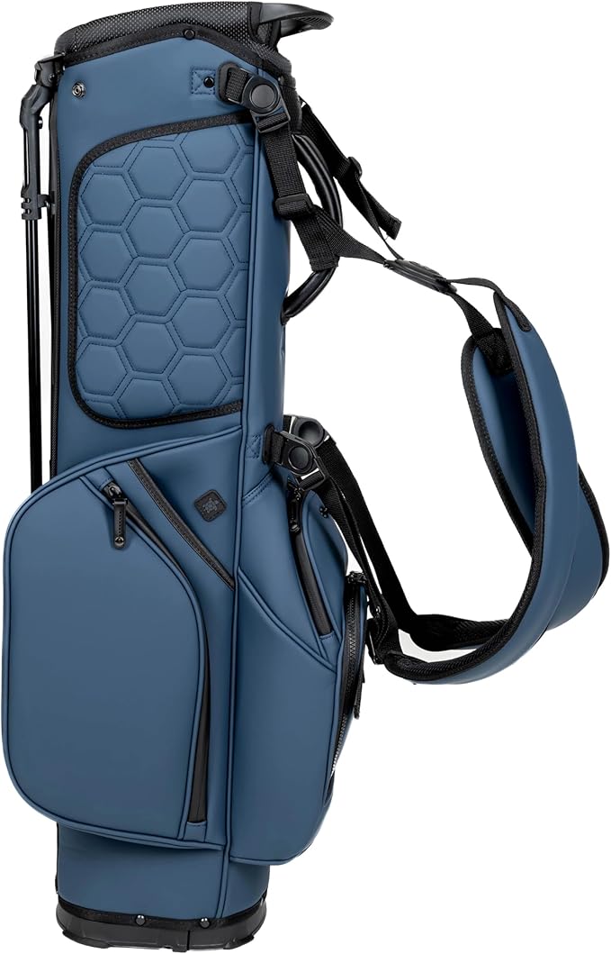 KRADUL - LUX 7.5" 4-Way Carry Bag – Lightweight Golf Stand Bag with Club Organizer, Push Cart Compatible, Travel-Ready Design
