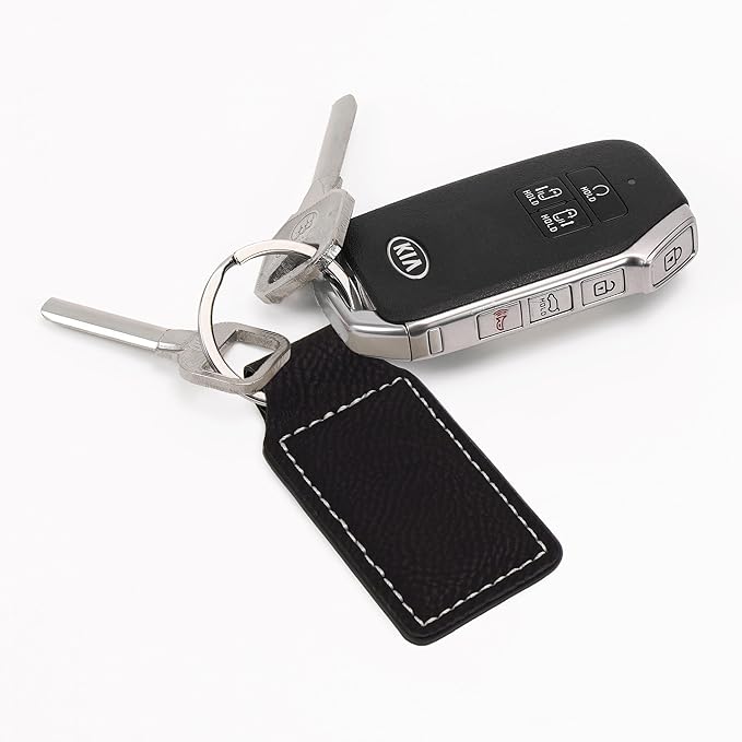 LaserGram Rectangle Keychain, Coat of Arms Germany, Personalized Engraving Included (Black with Silver)