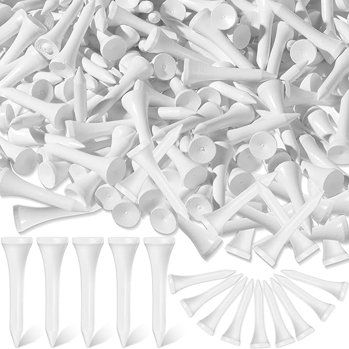 Mudder 600 Pack Golf Tees Bulk Wooden Golf Tees Multicolor Wood for Men Balls Accessories