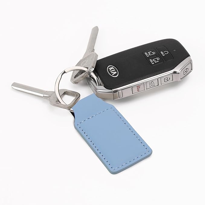 LaserGram Rectangle Keychain, Coat of Arms Germany, Personalized Engraving Included (Light Blue)