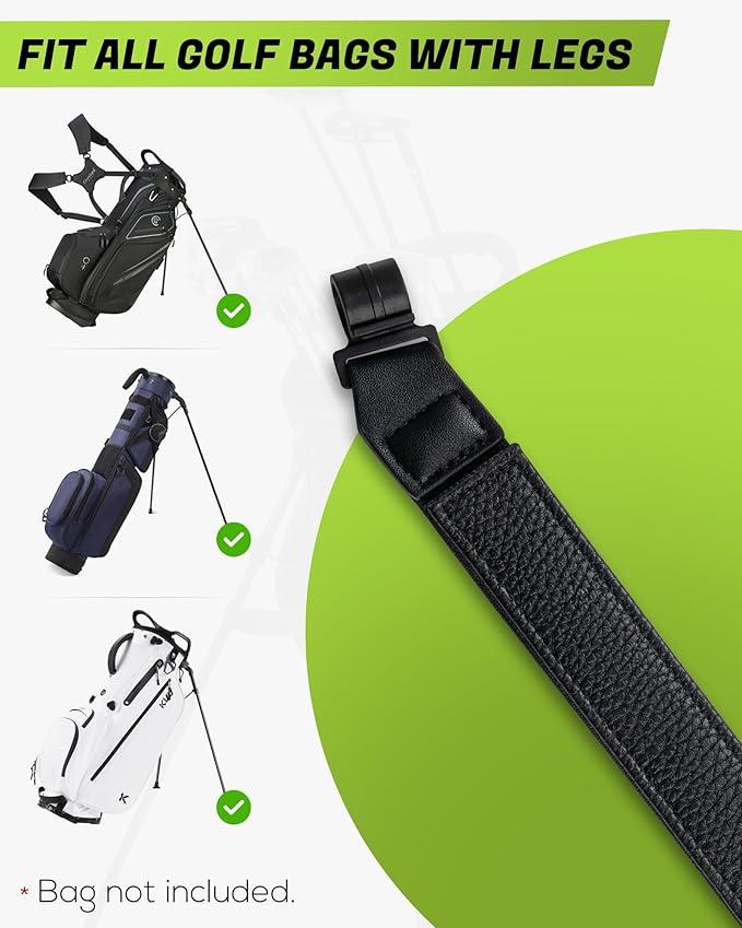 Big Teeth Golf Bag Accessories Leg Leather Strap, Stabilizer Strap, Equipment for Stand Bag With Legs