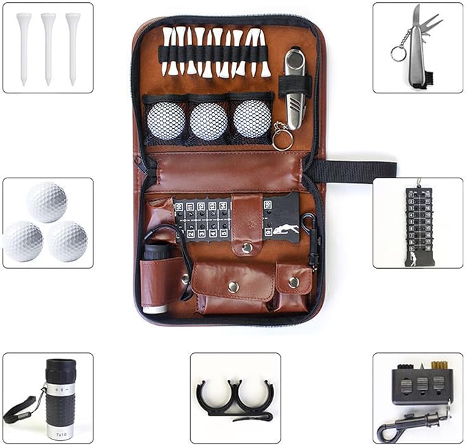 Golf Tool Pouch, Golf Accessories Bag, Golfs Tool Organizer Sports Accessory Pouch, Lightweight Anti-Scratch Golfs Tools Organizer, GolfAccessories Tools Pocket Pouches, for GolfLovers, Friends